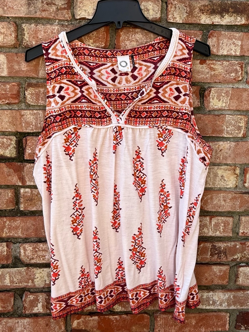 Anthropologie Akemi + Kin Boho Tribal Print Tank Top XL